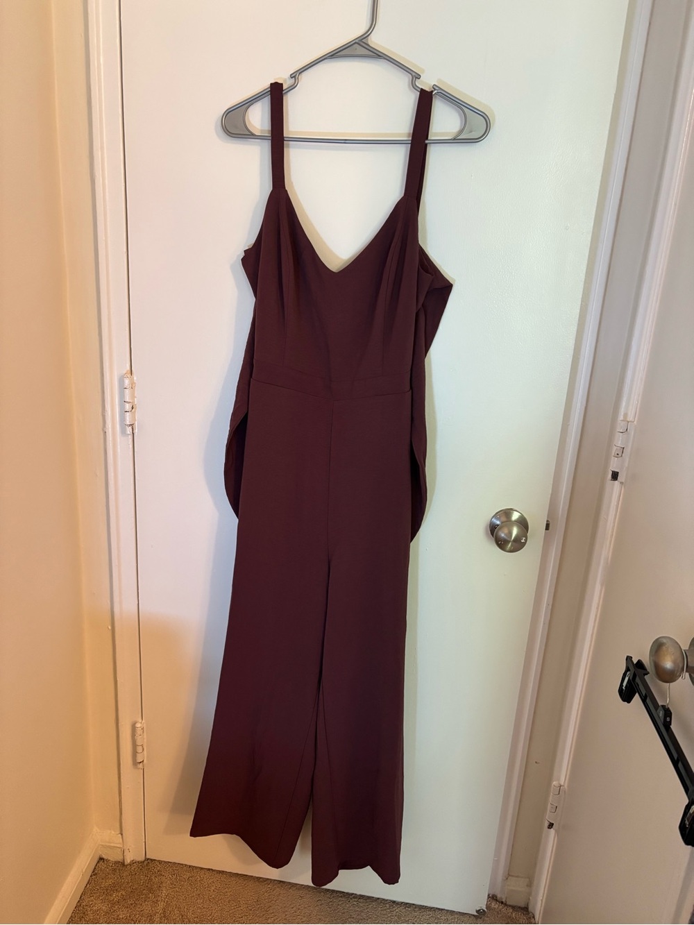 Women's Sleeveless Wide-Leg Jumpsuit in Dark Dusty Rose